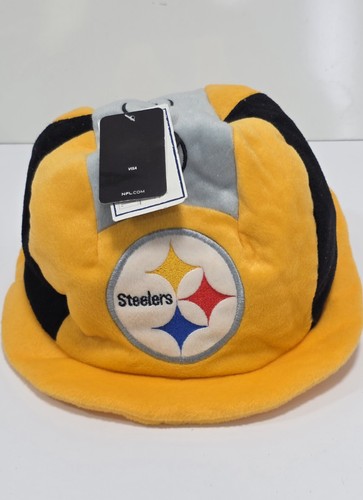 Pittsburgh Steelers Hat Steel Head Fun Football Hat Black Yellow Logo One Size - Picture 5 of 9