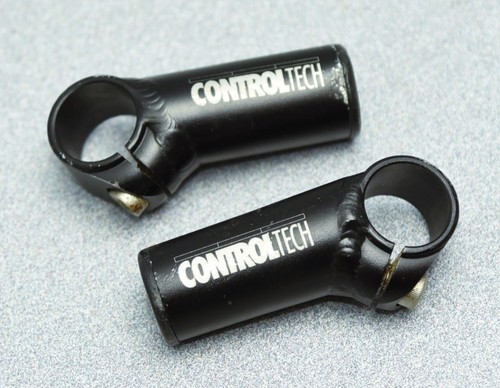 Control Tech Stubby Aluminum Bar Ends, Black, Short/Stub - Picture 2 of 4