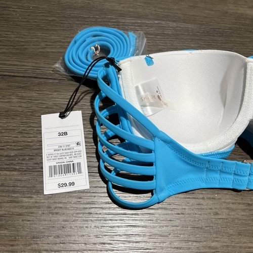 Damen Bikini Oberteil Lift geformte gepolsterte Cups wandelbare Träger Bügel 32B - Bild 7 von 13
