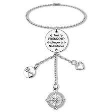 Best Friend Car Charms Rearview Mirror Hanging Ornament Long Distance