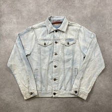 Brooklyn Denim Jacket Womens Medium Light Wash Trucker, Blue