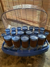 CLAIROL Swing Setter 20 VELVET (8JUMBO)  HOT ROLLERS CURLERS & CLIPS Model VH 20