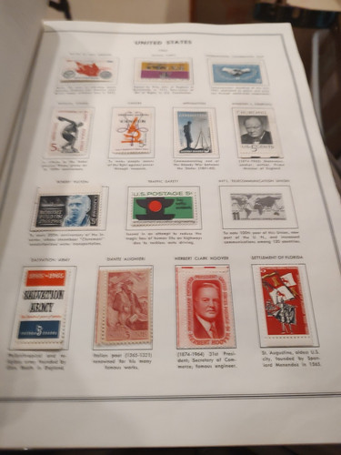 United States Stamp Collection In Handsome Harris Album Look Carefully 1953 Fwd! - Imagen 3 de 22