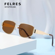 Unisex Metal Square Leisure Sunglasses Persoanlity Traveling Shade Glasses UV400