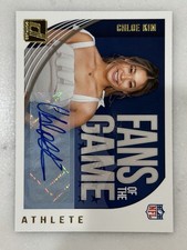 2018 Panini Donruss Football Chloe Kim Fans of the Game Auto SP FB-CK Olympics