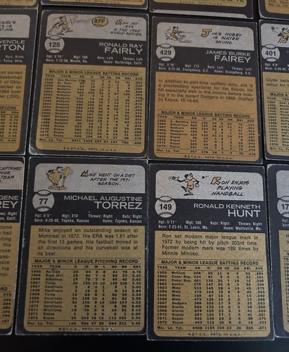 1973 Topps Montreal Expos Team Set Lot (25 cards) mid grade condition - Picture 14 of 21