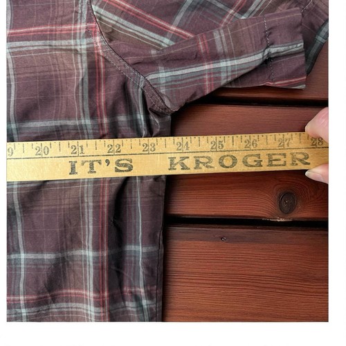 Camisa de senderismo Kuhl Eluxur Response para hombre a cuadros manga corta con botones talla grande - Imagen 4 de 5