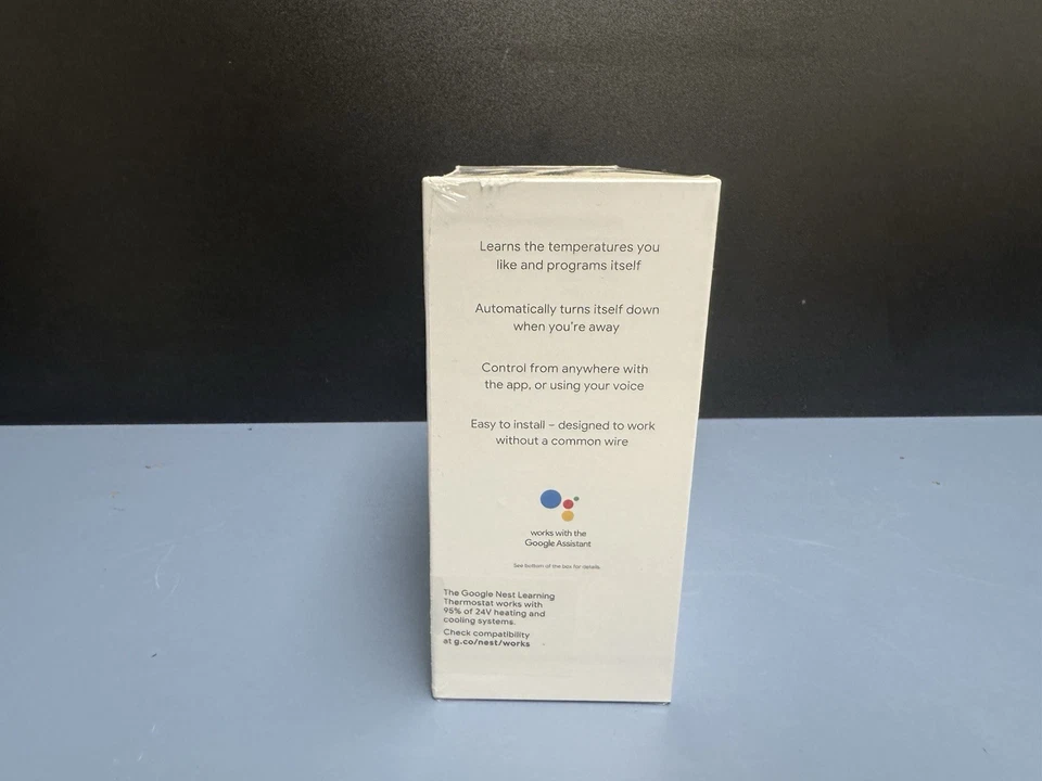 CERTIFIED Google Nest 3rd Generation Learning Thermostat w/Base White T3017US A+ - Image 2 of 4