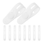  10 Pcs Silicone Cable Ties Reusable Computer Organizer Headphone