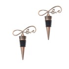  6 stücke Metall Wein Flaschenstopper Kreative Hochzeitsgeschenk Stilvolle