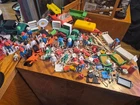 Lg Vintage 80s lot Playmobil figures Fire truck Police Contruction ER Townsfolk