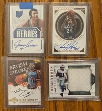The Ohio State Buckeyes Legends 4 Card Lot Auto & Game Used - Zeke, Lucas, etc.