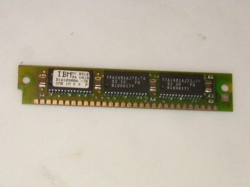 IBM B1A10900A 1MB RAM Memory SIMM Module B1A10900A-70 70ns Parity 286 386 486 PC - Picture 1 of 2