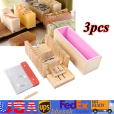 Pro Soap Making Supplies Kit 3 pcs Set Soap Tools Cakes Mold Handmade DIY NEW