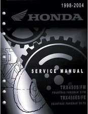 Printed Service Shop Repair Manual 98-04 Honda TRX450 Fourtrax Foreman 450