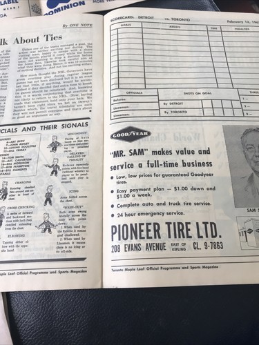 Lot of 4 Toronto Maple Leafs Programs 1961-1963 NO COVERS + Metro Junior OHA - Picture 4 of 5