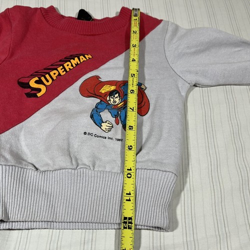 VINTAGE Superman 1982 DC Comics Sweatshirt Crewneck Baby Size 12 mo? TopHalf P1 - Picture 11 of 11