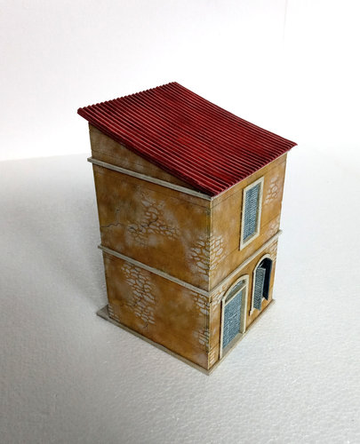 Segunda Guerra Mundial, Guerra Civil Española - CASA PEQUEÑA - 28mm - TOTALMENTE CONSTRUIDA, PINTADA Y CONVERTIDA - Imagen 5 de 7