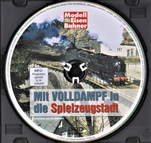 DVD Mit Volldampf in die Spielzeugstadt! Erfurt Dampflok Reichsbahn DR Eisenbahn