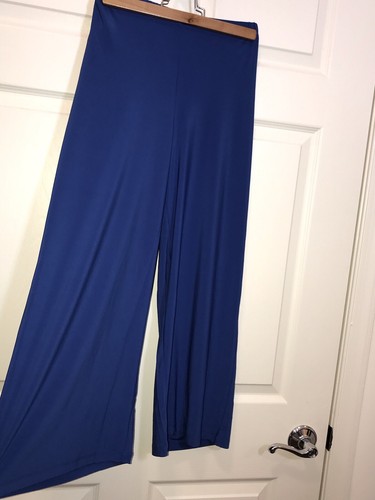 Renee 3 Pc Casual Lounge Outfit XS, Maxi Dress, Pant & Top Royal Blue - Picture 8 of 10