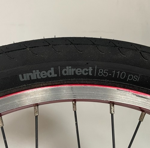 Alienation Plain Black Rim BMX 20" Front Wheel with Tyre - Picture 11 of 14