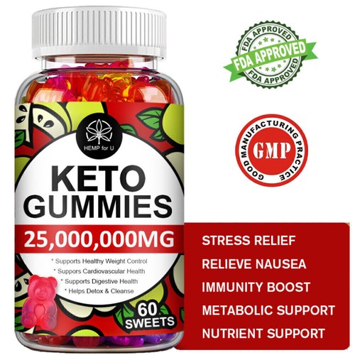 1/2/4x60 Keto Gummies Advanced Ketone Weight Loss Fat Burner Dietary Supplement - Picture 2 of 14