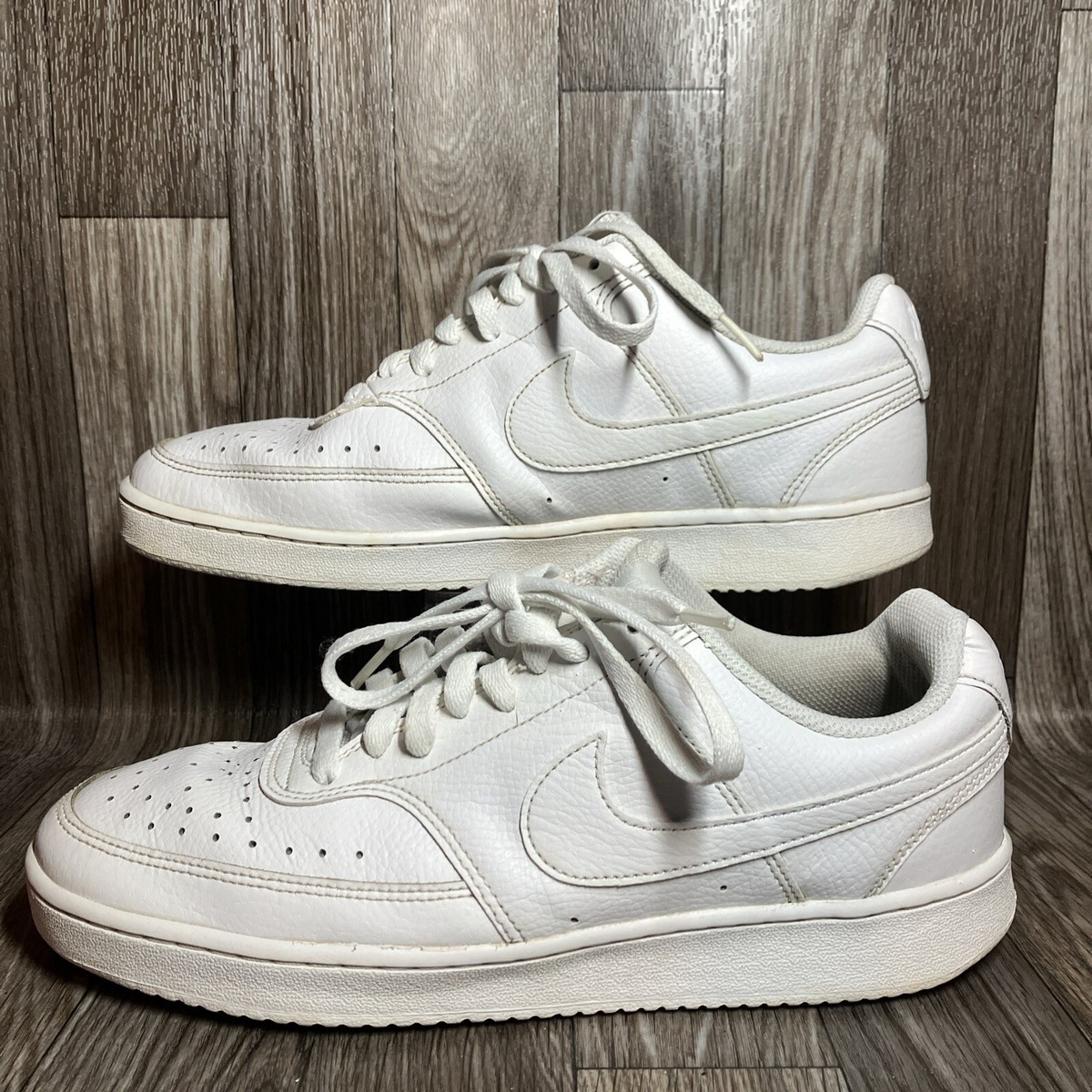 Nike Court Vision Low Triple White 2019 - CD5434-100 Sz 9 | eBay