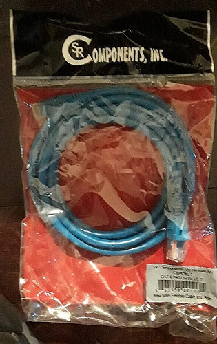 CAT 6 Patch Cable 7' Blue SR COMPONENTS C6PCBL7 - 第 1/1 張圖片