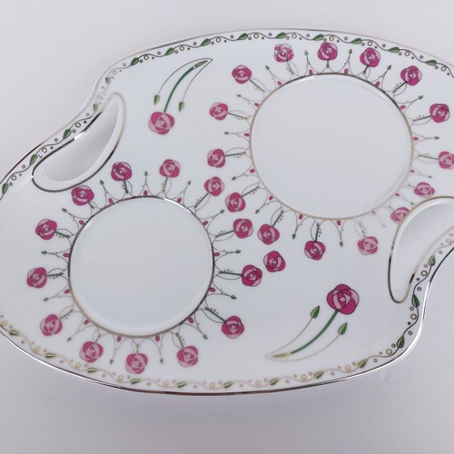 The Leonardo Collection Rennie Mackintosh Inspired Tea Pot, Milk Jug & Tray Set - Picture 4 of 15