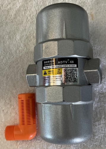 Air Compressor / Tank Pneumatic auto water 1/2" NPT Drain Valve ADTV-68 (0001)