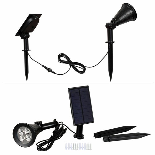 4/7 LED Solar Spot Lights Wall Outdoor Garden Yard Path Lamp Security Waterproof - Picture 9 of 277