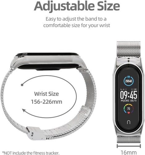 Seamless Installation Adjustable Strap for Xiaomi Mi Band 3-7 - Luxury Design - Picture 7 of 11