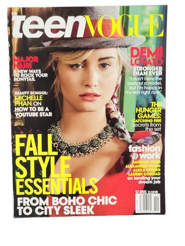 Teen Vogue Magazine November 2013 Demi Lovato Stronger Than Ever Fall Style - Bild 1 von 6