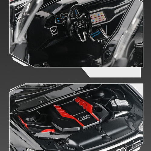 1:24 NEW AUDI A6L Alloy Car Model Diecast Toy Vehicle Sound&Light Collectible - Picture 2 of 9