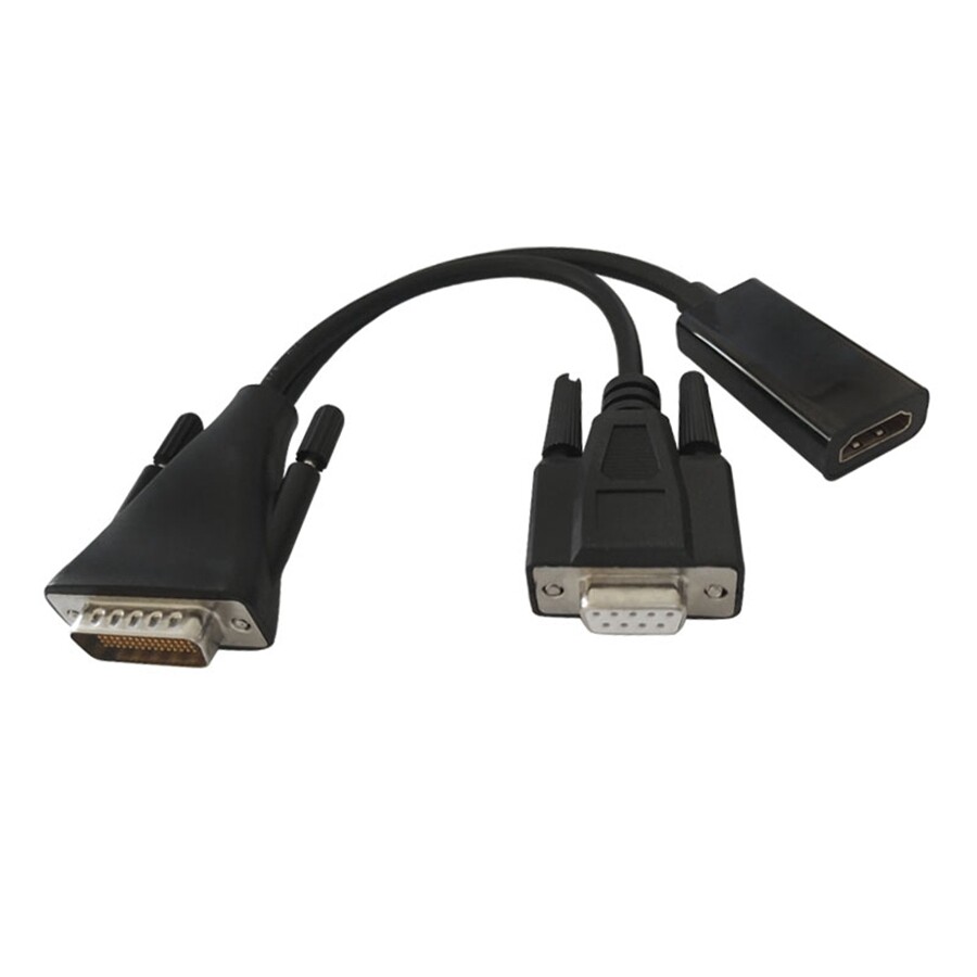 Four-generation lens HDCI to HDMI+DB9 compatible POLYCOM adapter