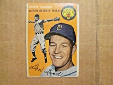 1954 Topps #167 Don Lund Detroit Tigers off grade
