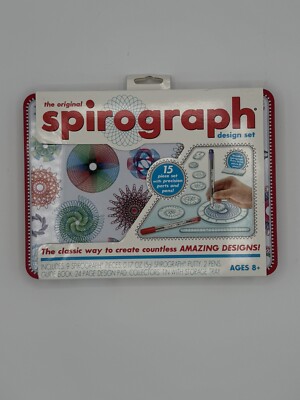 Hasbro The Original Spirograph 15 Piece Design Set With Tin Storage Case NEW