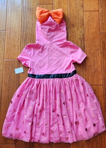 NWT Girls Powerpuff Girls Pink Hooded Dress Cosplay 14 XL - Picture 3 of 3
