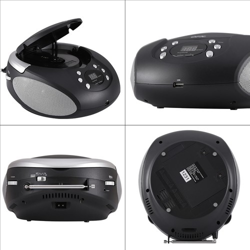 Bluetooth CD Player Boombox w/USB AM/FM Radio Portable Stereo System CD-R/CD-RW - Picture 6 of 9