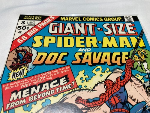 Giant Size Spider-Man Doc Savage 3 VF+ 8.5 Bronze Age 1974 - Picture 3 of 16