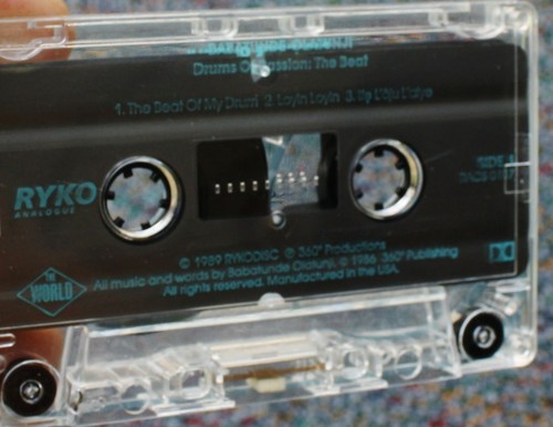 BABATUNDE OLANTUNJI DRUMS OF PASSION: THE BEAT RYKO 1989 NIGERIAN MUSIC CASSETTE - Picture 7 of 7