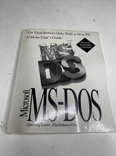 Vintage Microsoft MS-DOS Operating System 3.5 Floppy New Old Stock/Sealed