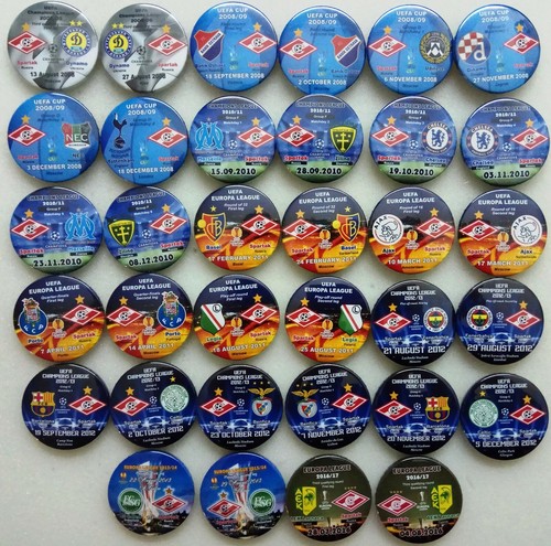 All SPARTAK Moscow Russia eurocups match badges 1966 - 2016... - Picture 181 of 194