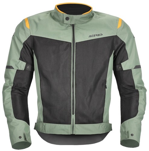 GIACCA MOTO ACERBIS ESTIVA TRAFORATA NEW CE RAMSEY VENTED 2.0 VERDE GIALLO TG L - Bild 2 von 9