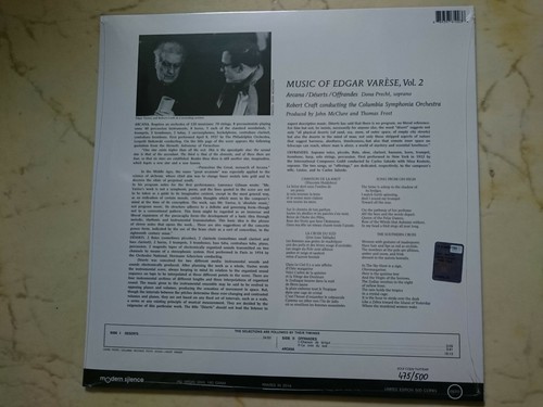 EDGAR VARÈSE Arcana / Déserts / Offrandes  *VINYL LP*MINT*STILL SEALED* - Picture 2 of 2