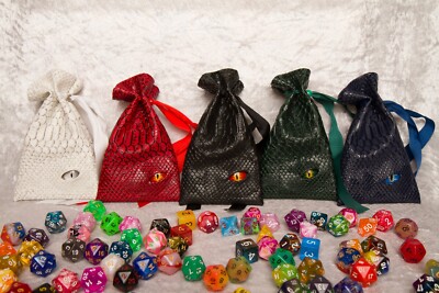 DnD dice bag for Dungeons and Dragons, critical role, TTRPG 5e D&D
