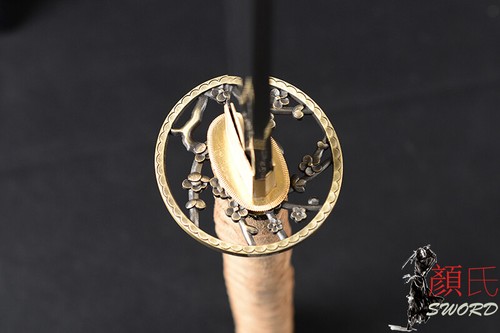 Espada samurái japonesa de hoja de acero de Damasco lista para batalla - Imagen 8 de 11