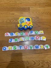 Leap Frog Fridge Phonics Magnetic Alphabet ABC School Bus with 32 Letters