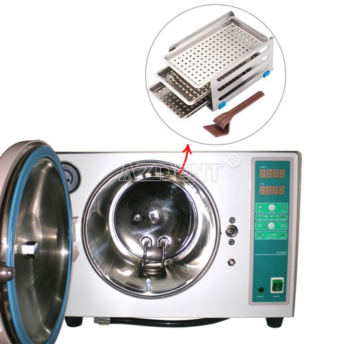 Esterilizador de vapor autoclave de laboratorio dental 18L función secadora de esterilización al vacío - Imagen 5 de 12
