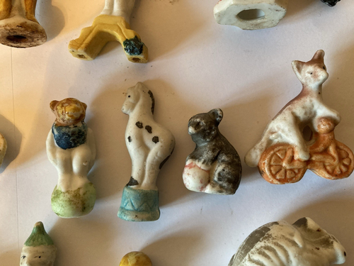 Bisque Circus Animal Clown Lion Ringmaster Set 17 Vtg Japan Figurine Cake Topper - 第 5/12 張圖片